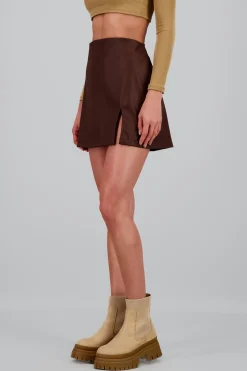 Shasa Faux Leather Skirt