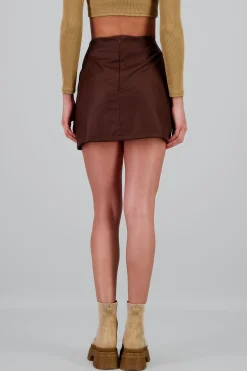 Shasa Faux Leather Skirt