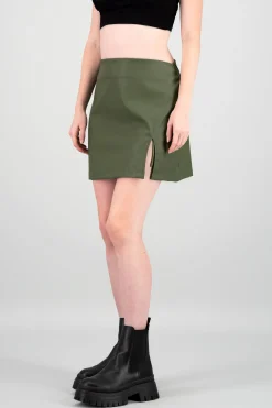 Shasa Faux Leather Skirt