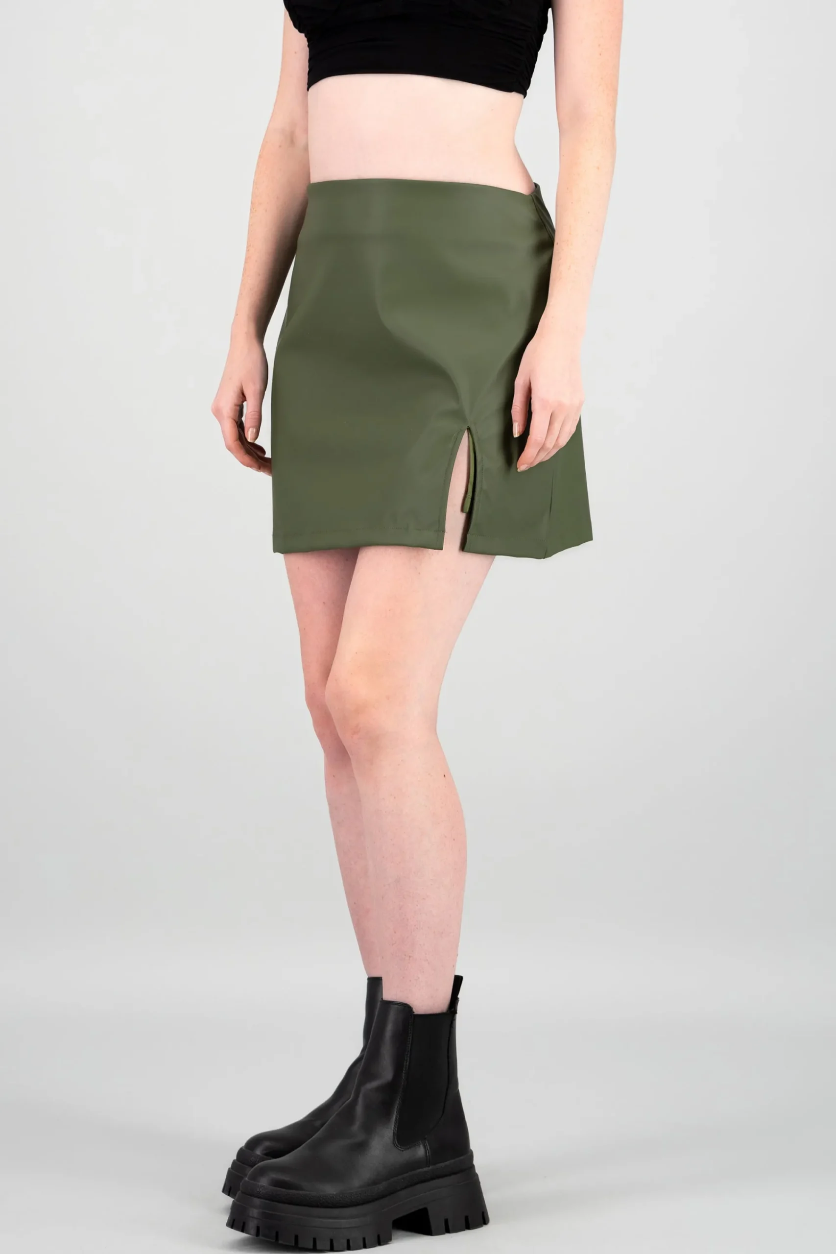 Shasa Faux Leather Skirt