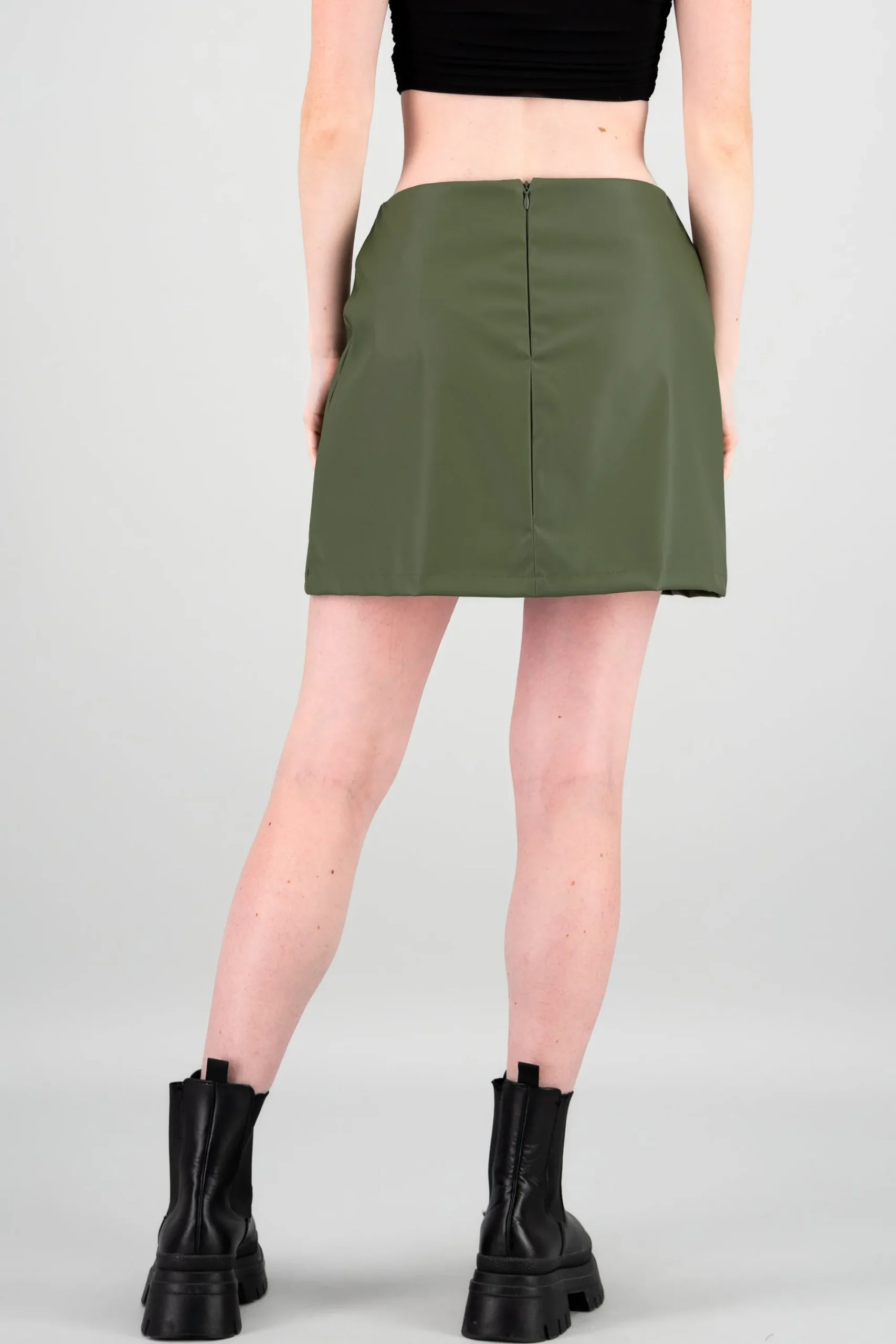 Shasa Faux Leather Skirt