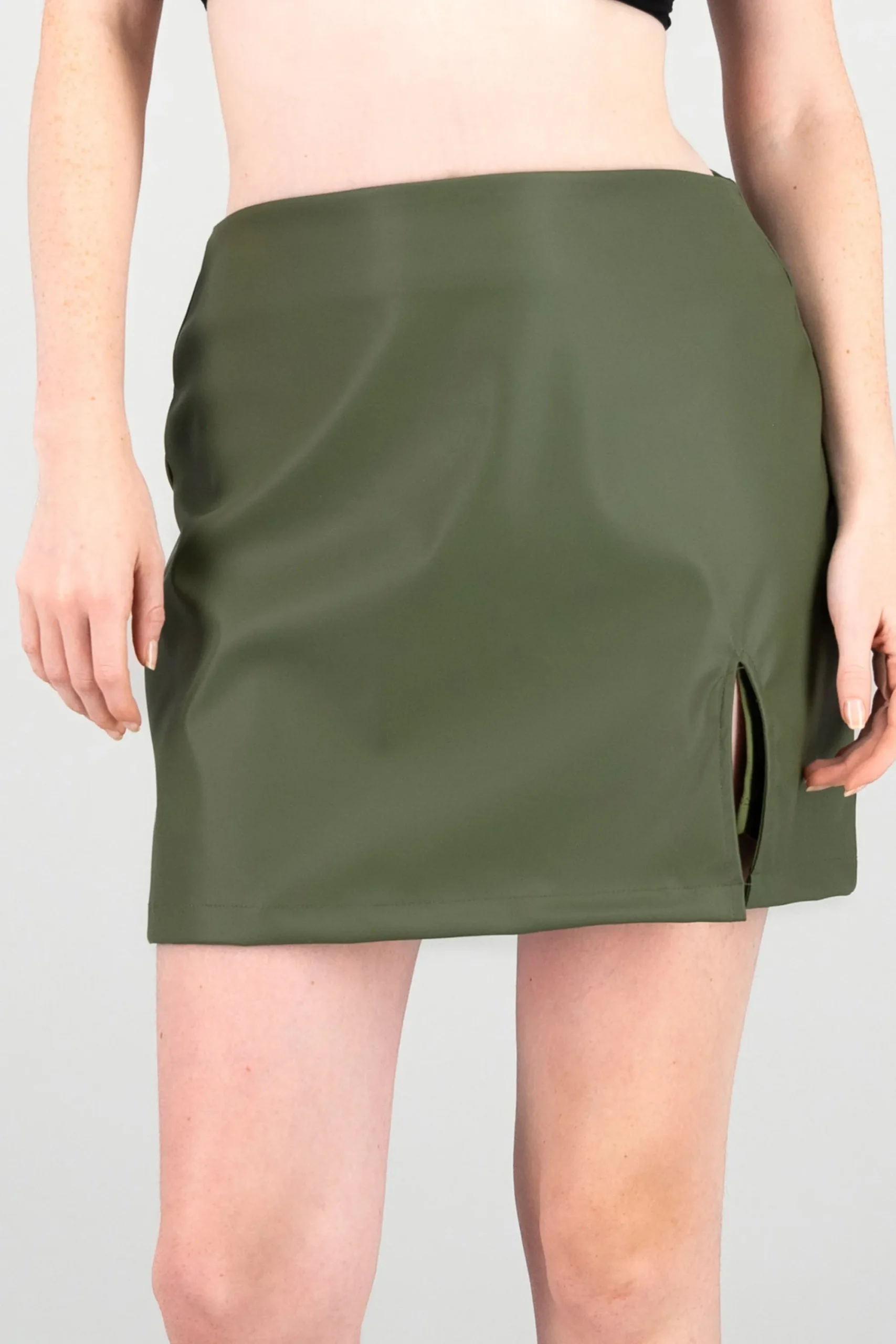 Shasa Faux Leather Skirt