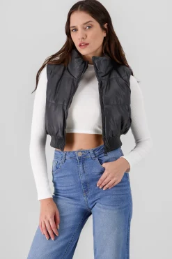 Shasa Faux Leather Vest