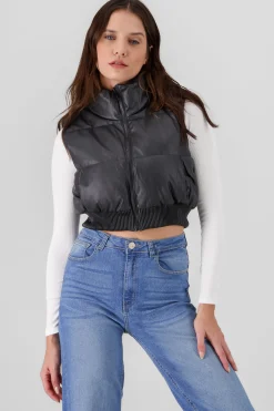 Shasa Faux Leather Vest