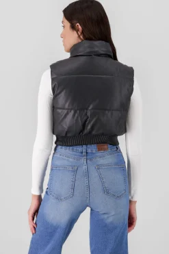 Shasa Faux Leather Vest