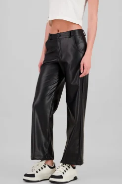 Shasa Faux Leather Wide Leg Pants