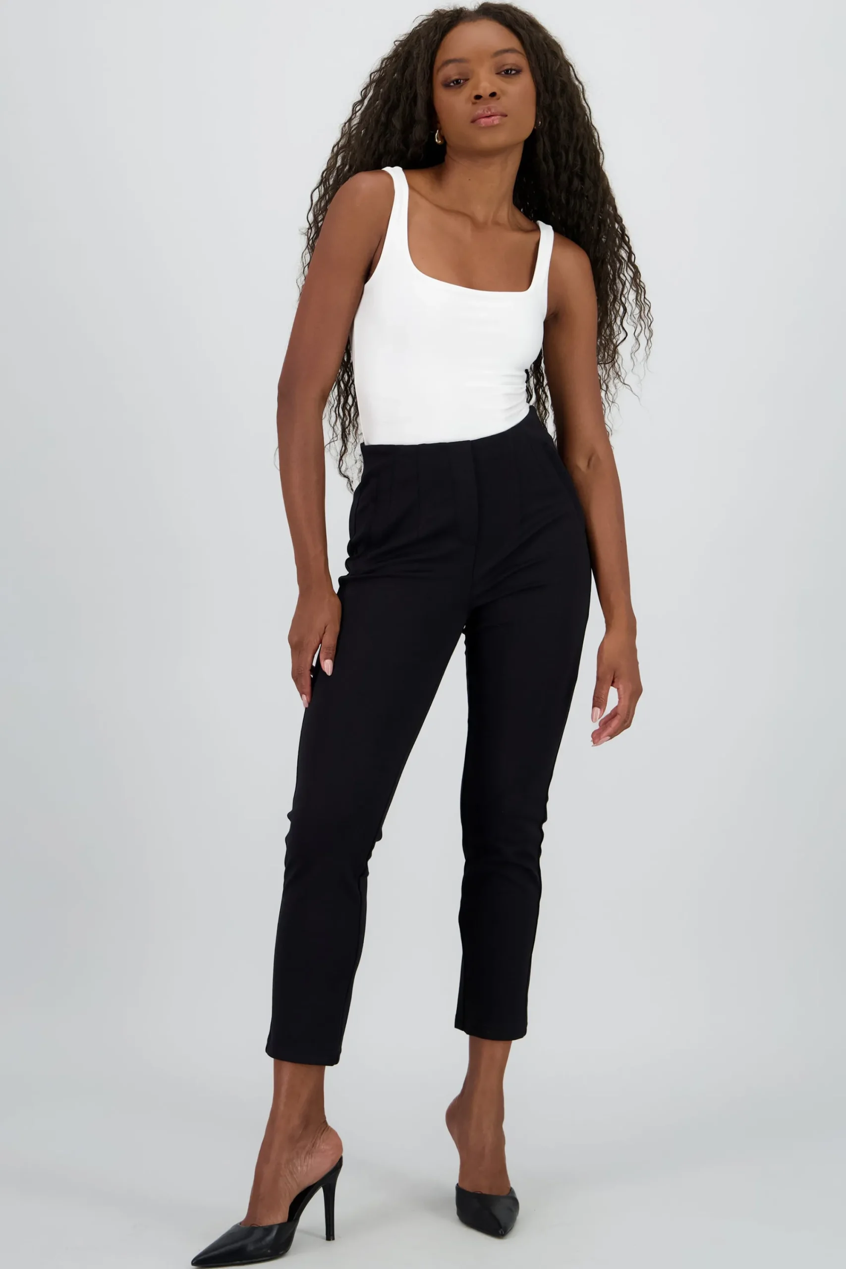 Shasa Fitted Pants with Darts