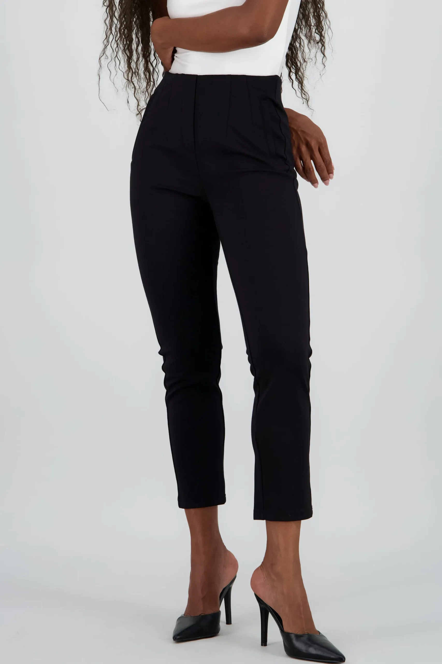 Shasa Fitted Pants with Darts