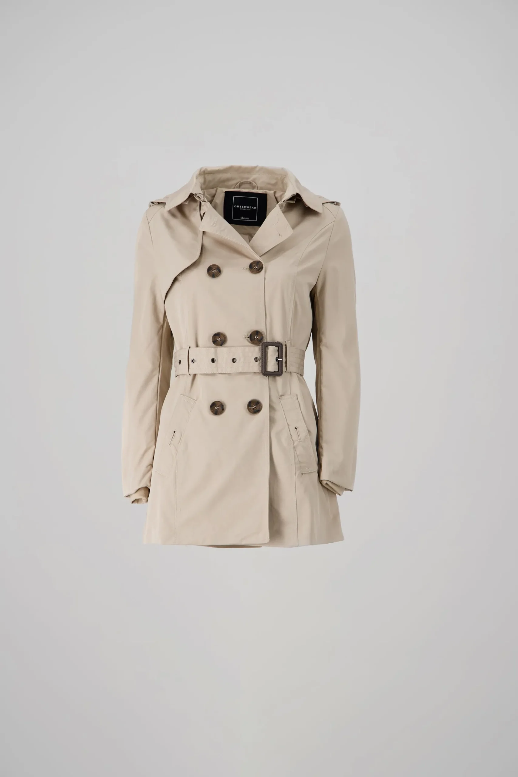 Shasa Fitted Trench Coat