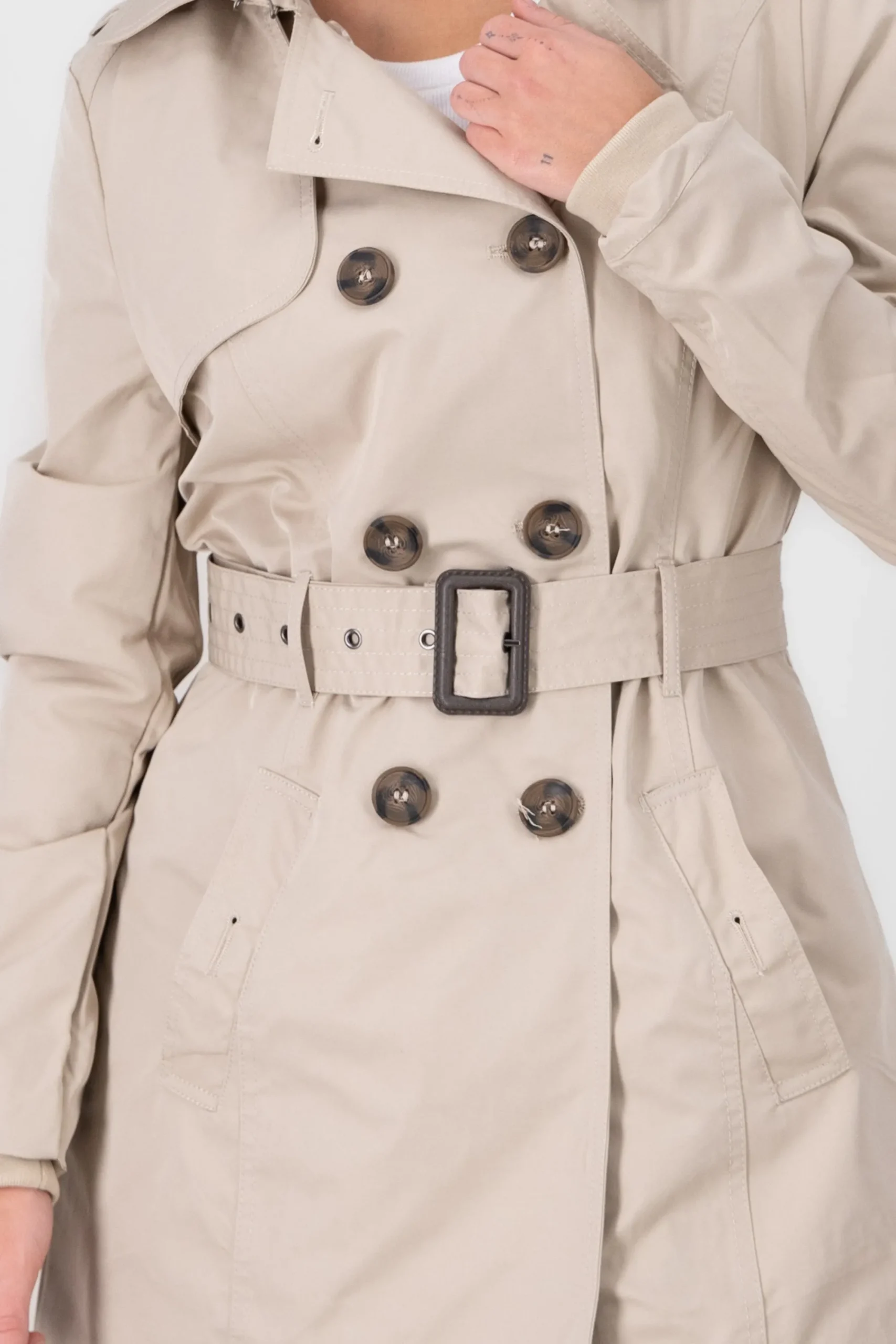 Shasa Fitted Trench Coat