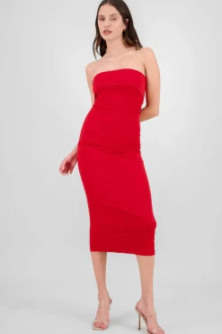 Shasa Flap Off Shoulder Dress