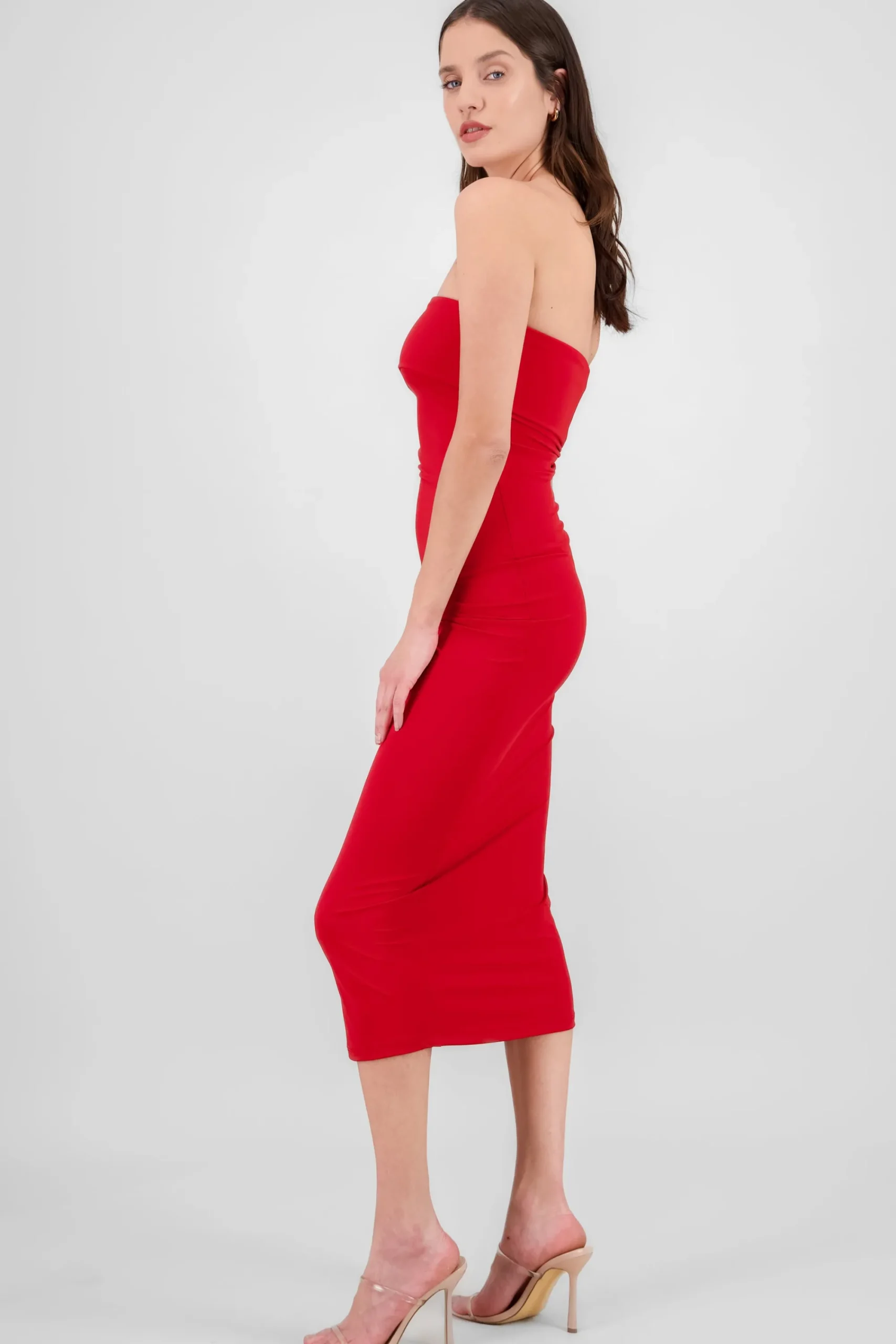 Shasa Flap Off Shoulder Dress