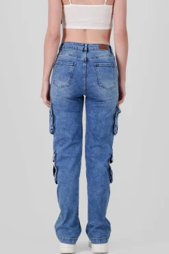 Shasa Flap Pocket Cargo Jeans
