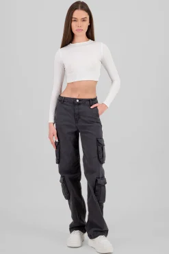 Shasa Flap Pocket Cargo Jeans