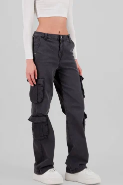 Shasa Flap Pocket Cargo Jeans