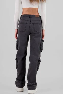 Shasa Flap Pocket Cargo Jeans
