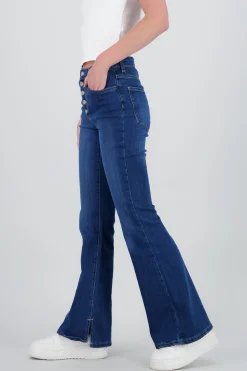 Shasa Flare Jeans with Buttons