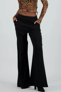 Shasa Flare Pants with Contrast Stripe Detail