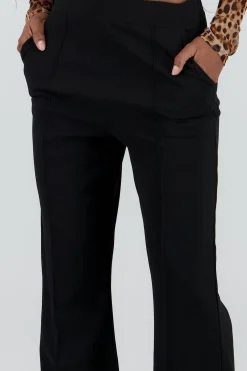 Shasa Flare Pants with Contrast Stripe Detail