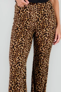 Shasa Flared Animal Print Pants
