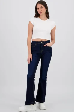 Shasa Flared Jeans with Hem