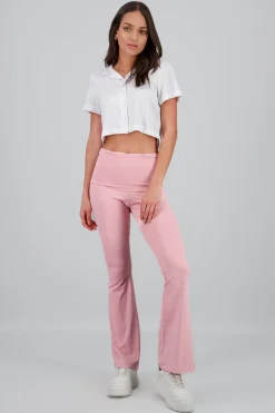 Shasa Flared Leggings with Double Detail