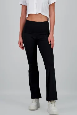 Shasa Flared Leggings with Double Detail