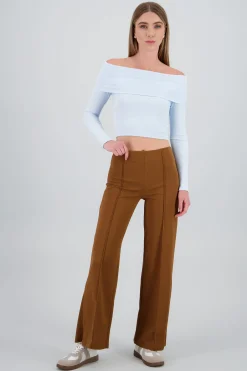 Shasa Flared pant with front seams