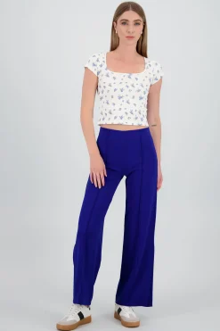 Shasa Flared pant with front seams