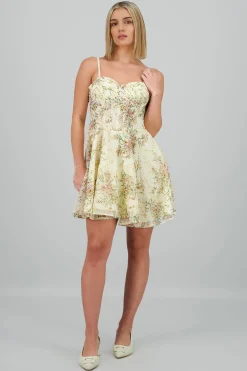 Shasa Floral Corset Mini Dress