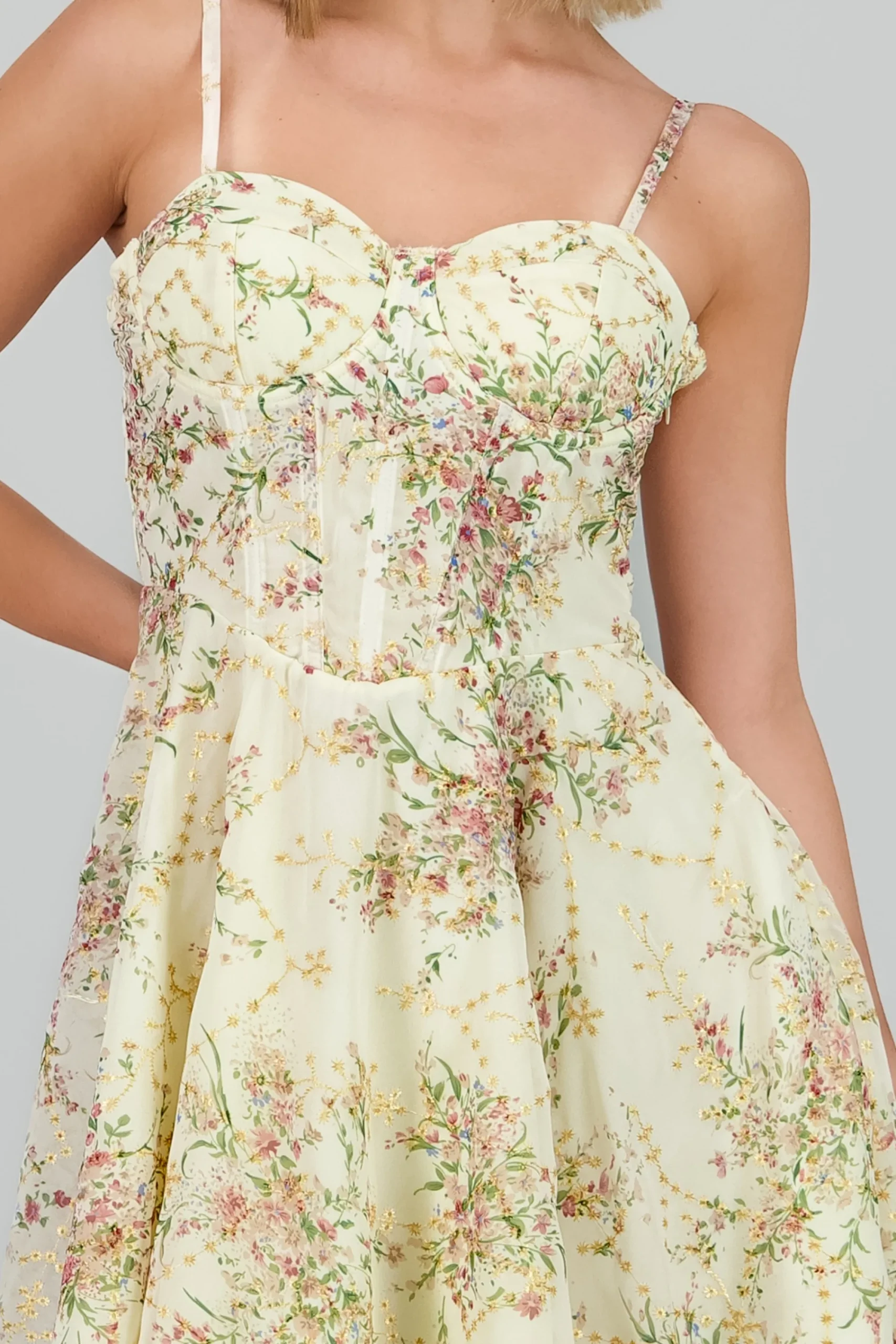 Shasa Floral Corset Mini Dress