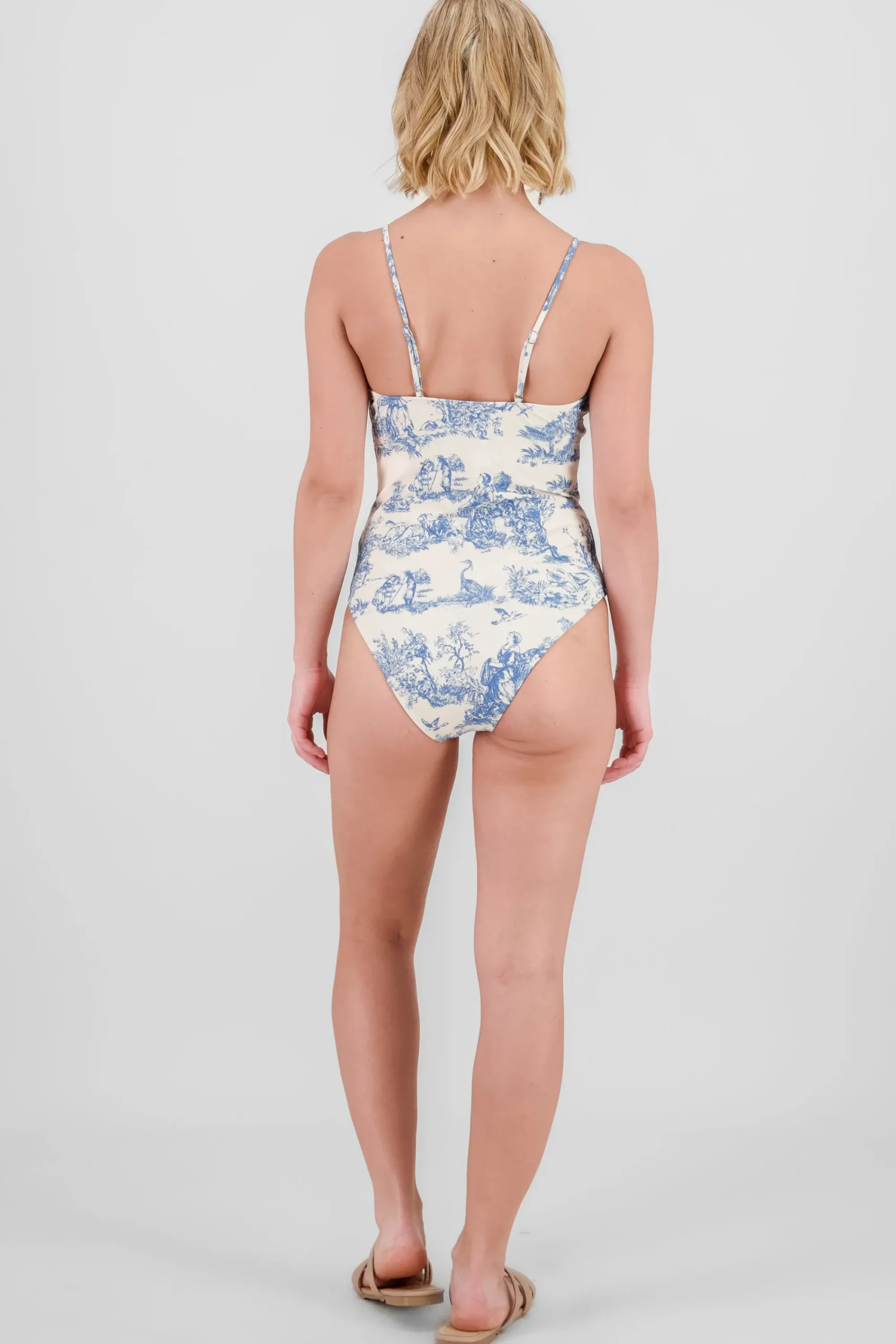Shasa Floral Corset One Piece Swimsuit