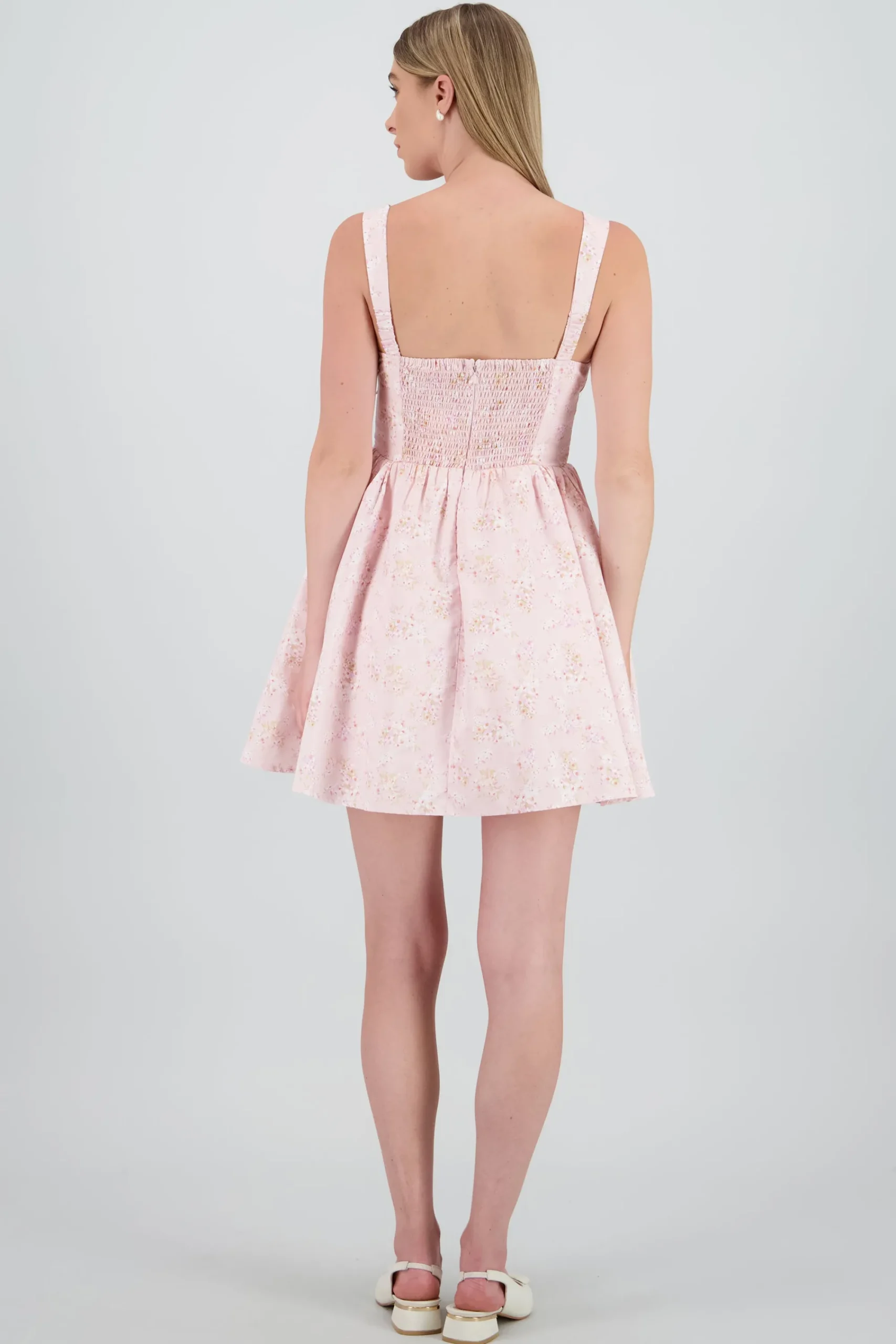 Shasa Floral Crinoline Dress with Volume