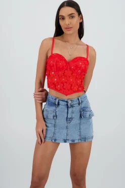 Shasa Floral Detail Corset