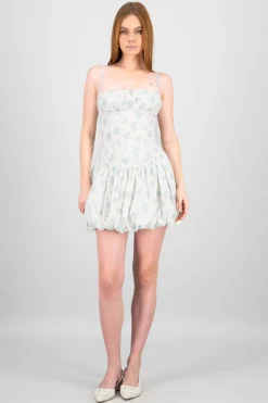 Shasa Floral Details Bubble Dress
