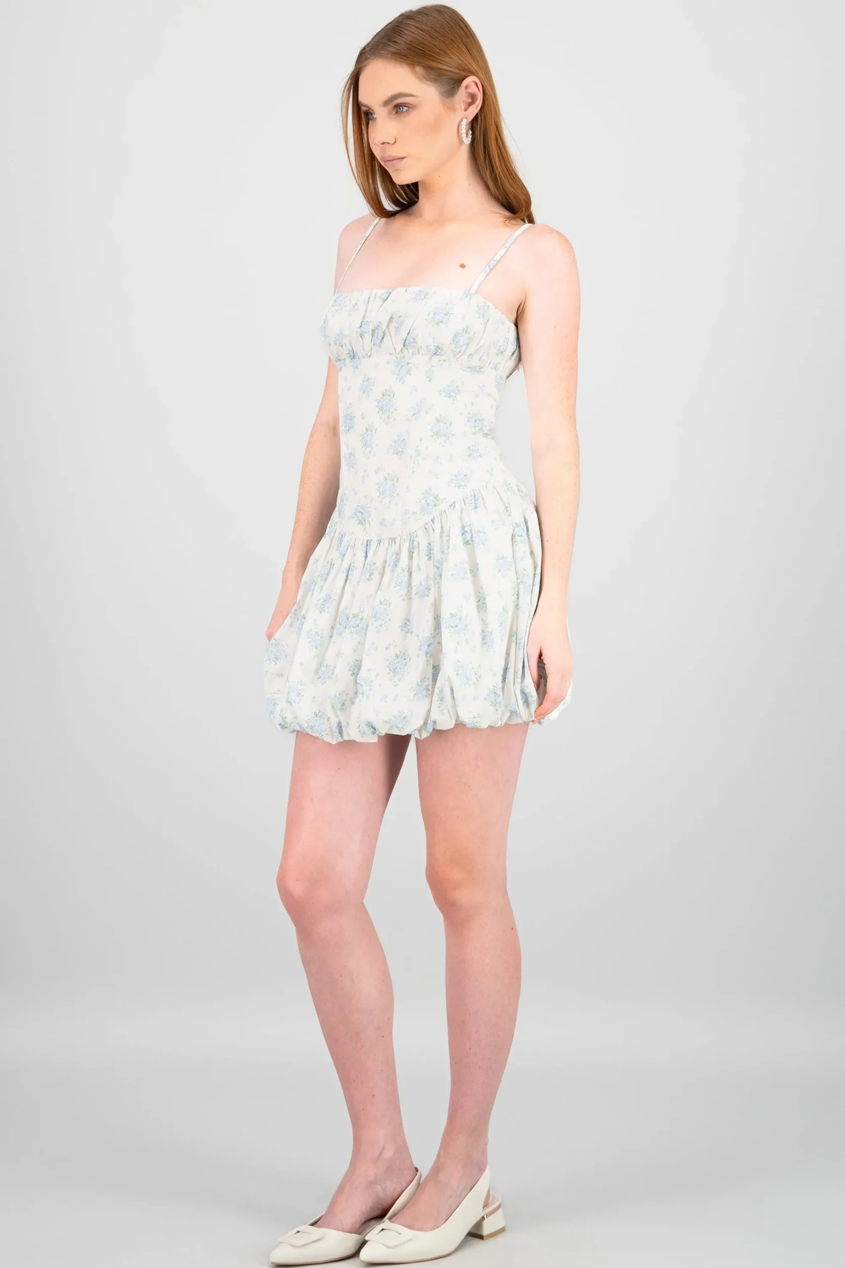 Shasa Floral Details Bubble Dress