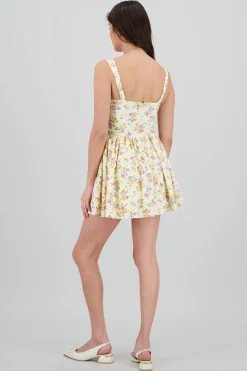 Shasa Floral Drapped Mini Dress