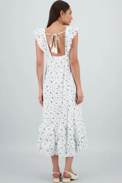 Shasa Floral Dress with Ruffles