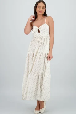Shasa Floral Dress with Tie