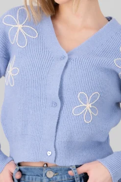 Shasa Floral Knit Cardigan