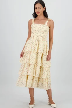 Shasa Floral Layered Maxi Dress