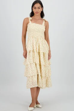 Shasa Floral Layered Maxi Dress