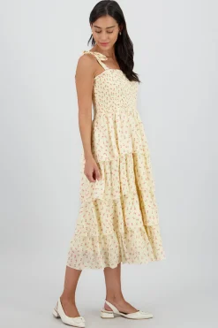 Shasa Floral Layered Maxi Dress