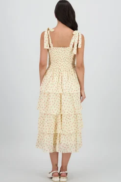 Shasa Floral Layered Maxi Dress