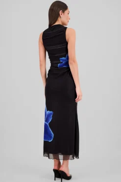 Shasa Floral Mesh Maxi Dress