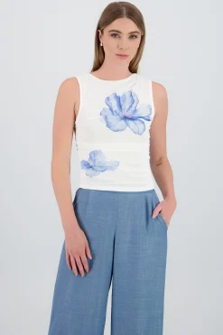 Shasa Floral Mesh Top