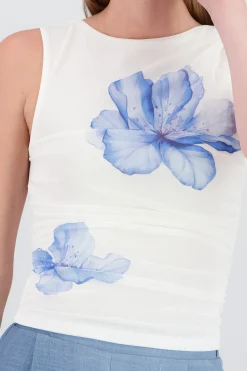 Shasa Floral Mesh Top