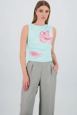 Shasa Floral Mesh Top