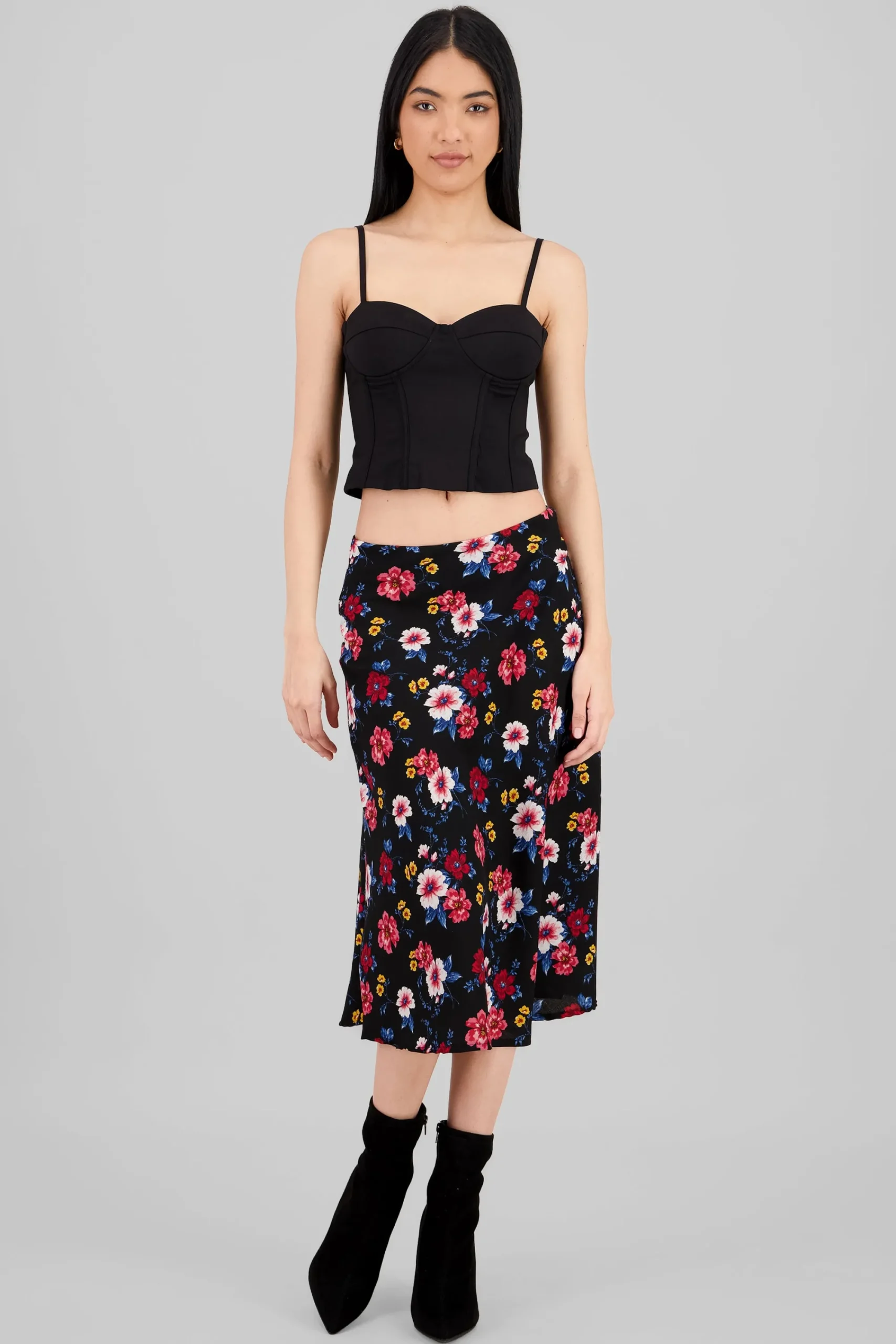 Shasa Floral Midi Skirt