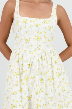 Shasa Floral Print Corset Mini Dress